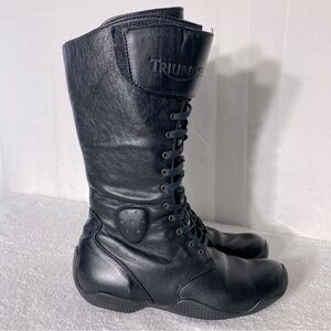 Alpinestars Triumph Black Leather Moto Boots 5